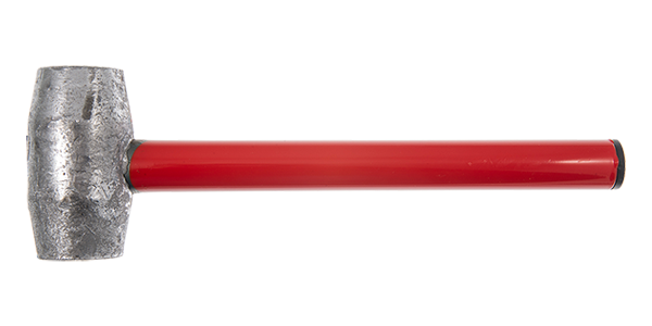   MAZZUOLE IN PIOMBO CON MANICO   IN TUBO DI FERRO VERNICIATO  peso gr: 1000 - 1600 - 2000 