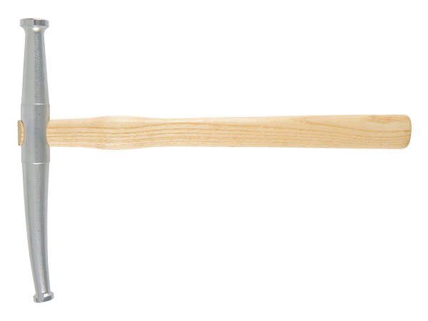   MARTELLO CALZOLAIO TIPO RICURVO, CROMATO,   TESTE LUCIDE, MANICO IN LEGNO  