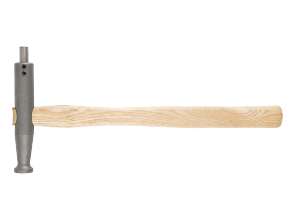   MARTELLO PUNTA CALAMITATA, LUCIDATO, MANICO IN LEGNO  